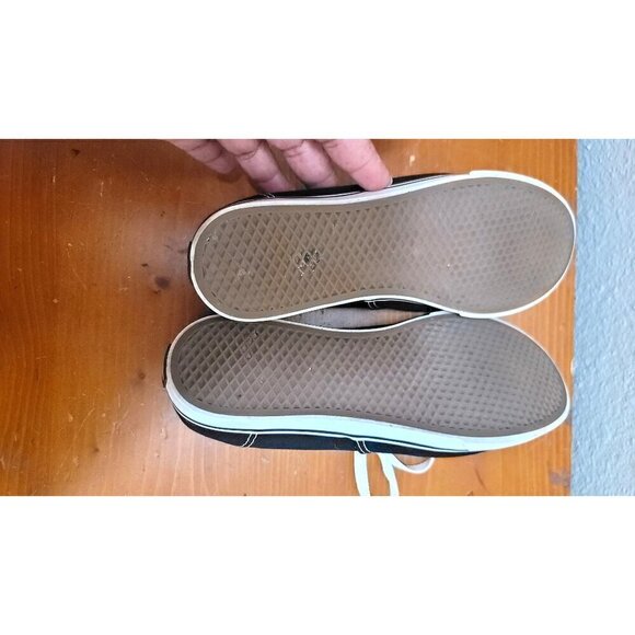 VANS UNISEX LOW TOP LACE UP BLACK SNEAKER M6 W7.5 - Picture 7 of 8